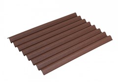 ONDULINE Malá vlnitá asfaltová střešní deska EASYLINE INTENSE 100/76cm - hnědá